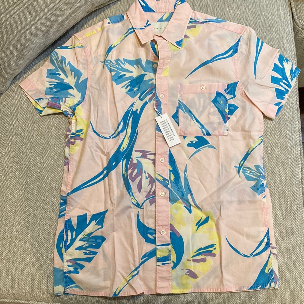 American Eagle Outfitters Mens Casual Button Down